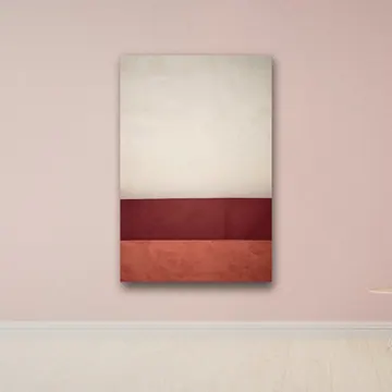 «Wall a là Rothko» di Valerio Porta, stampa su tela in un soggiorno