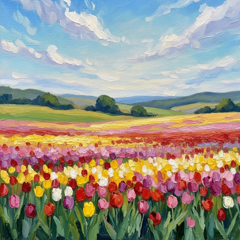 Campo di tulipani