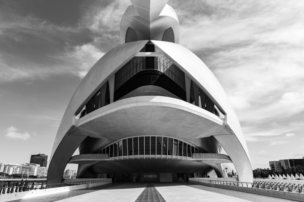 Il Palau de les Arts Reina Sofia a Valencia, Spagna