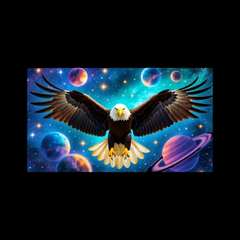 Aquila nello spazio