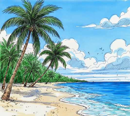 Spiaggia tropicale