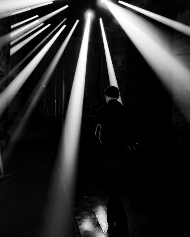 Man in the light