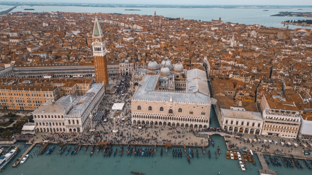 Piazza San Marco durante il Carnevale di Venezia