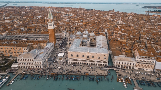 Piazza San Marco durante il Carnevale di Venezia