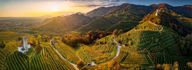 Golden Hour sulle colline del prosecco