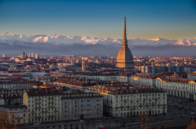 Torino al tramonto