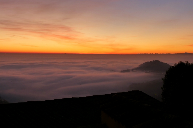 Nebbia in blu