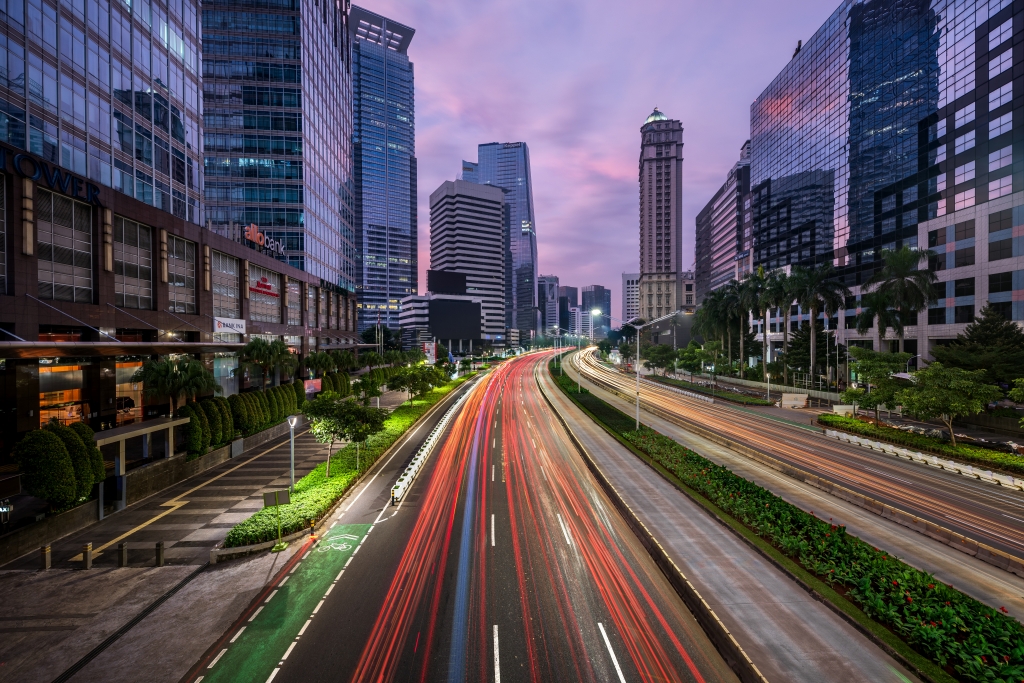 Jakarta prima del giorno, Indonesia