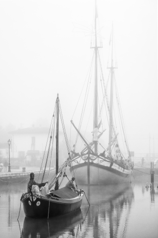 Inverno al porto canale leonardesco