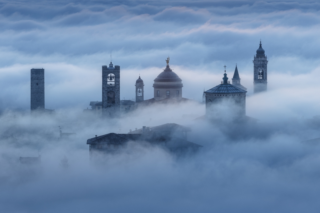 Bergamo tra le nuvole