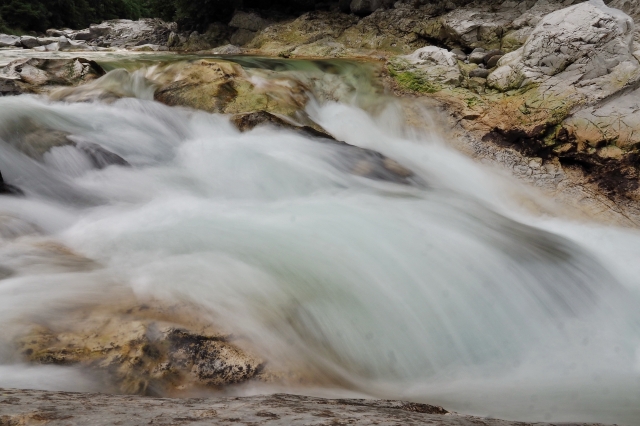 Canyon lungo il fiume Serio