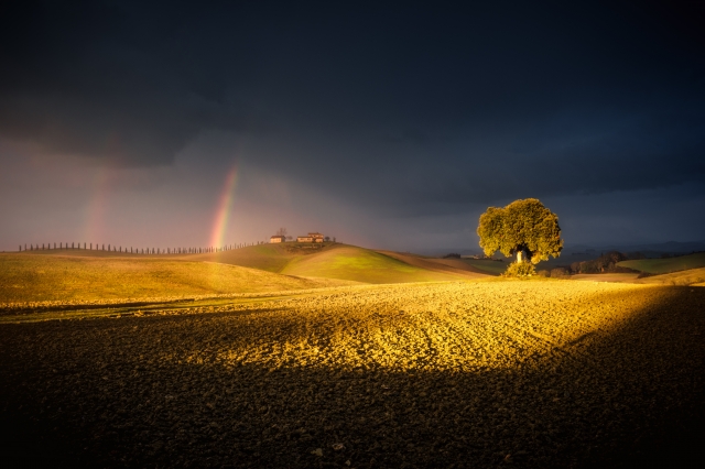 Arcobaleno al tramonto Ville di Corsano