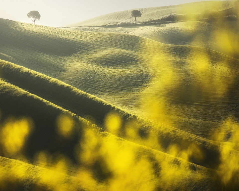 Alba in Val d'orcia