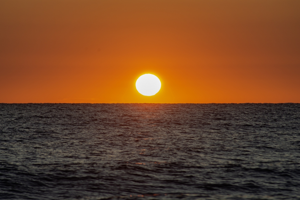 Tramonto rosso fuoco