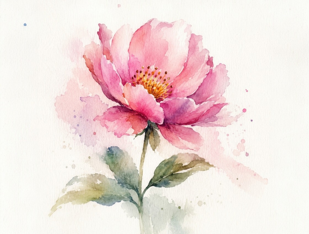 acquarello  fiore