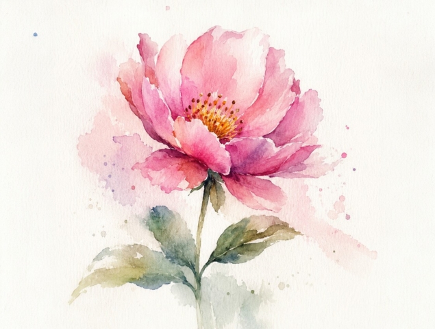 acquarello  fiore