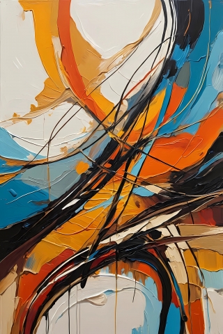 Energia Cromatica – Wall Art Astratto Moderno