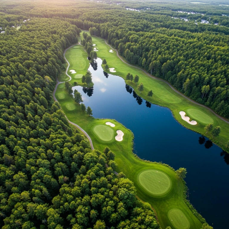 Lake in the middle of the forest