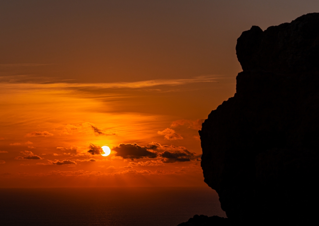 Tramonto acceso
