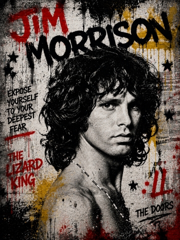 Jim Morrison Street Art