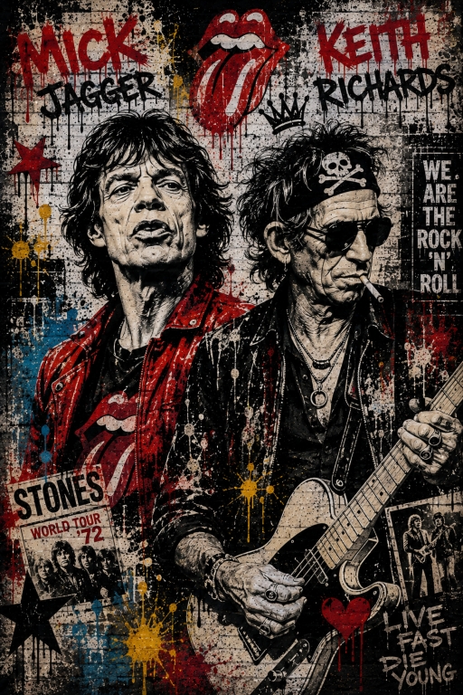 Mick Jagger And Keith Richards