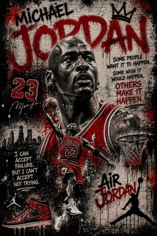 Michael Jordan Street Art