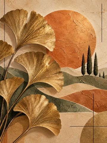 Golden Ginkgo Tuscan Horizon