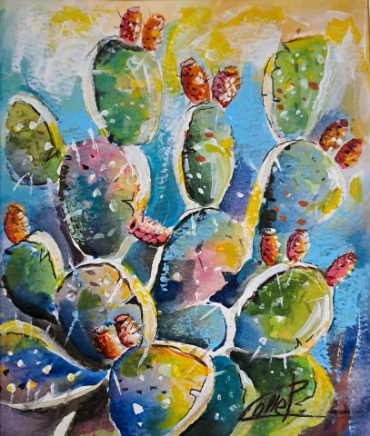 CACTUS  fico d'india  del M° P. Colle