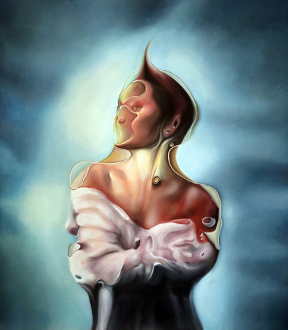 VULCANICA 2025 OIL CANVAS 140X155X1