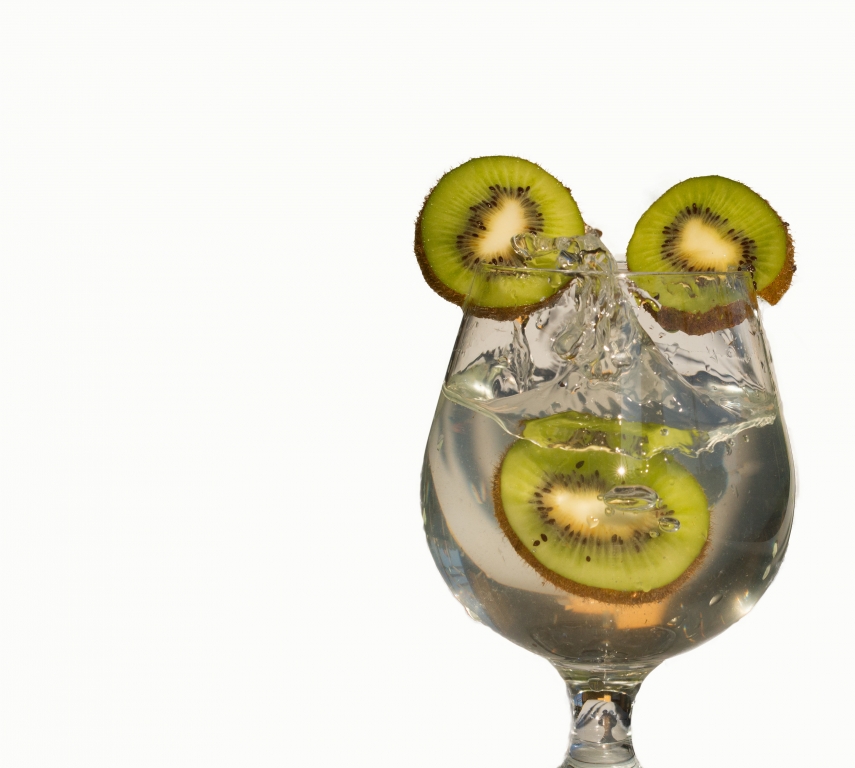 bicchiere di kiwi