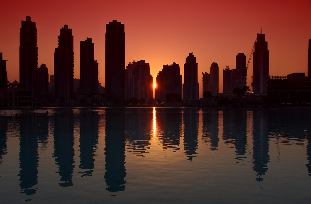 Tramonto a Dubai