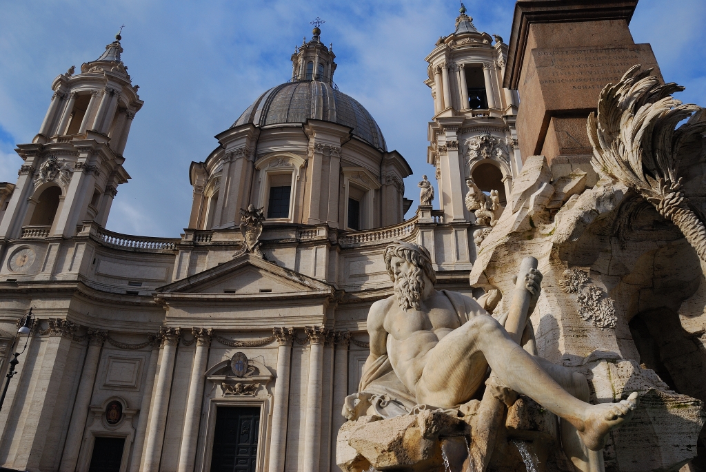 Roma - (Particolare di Piazza Navona)