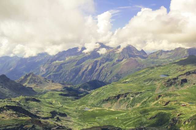Vista panoramica delle valli del Monte Rosa