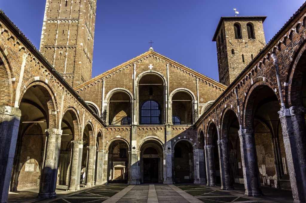 Basilica di Sant'Ambrogio nel centro di Milano