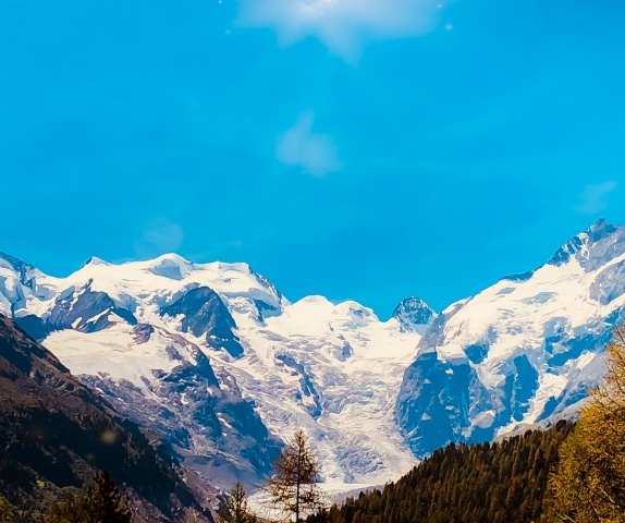 Mountain, trees and snow... this is my summer