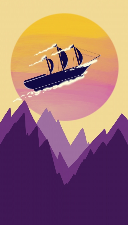 The flying ship