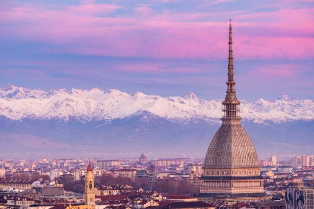 Torino - Italia: panorama della città all'alba