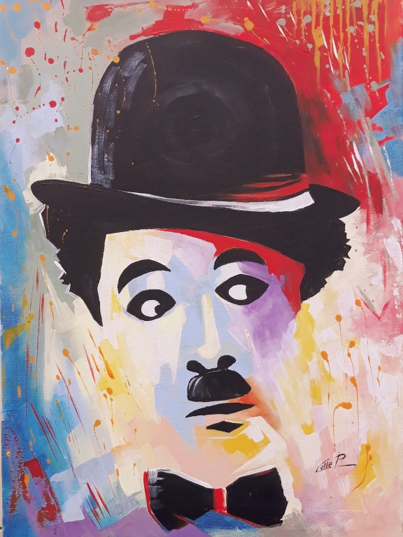 Charlie Chaplin ( il curioso)OPERA di PASQUALE COLLE