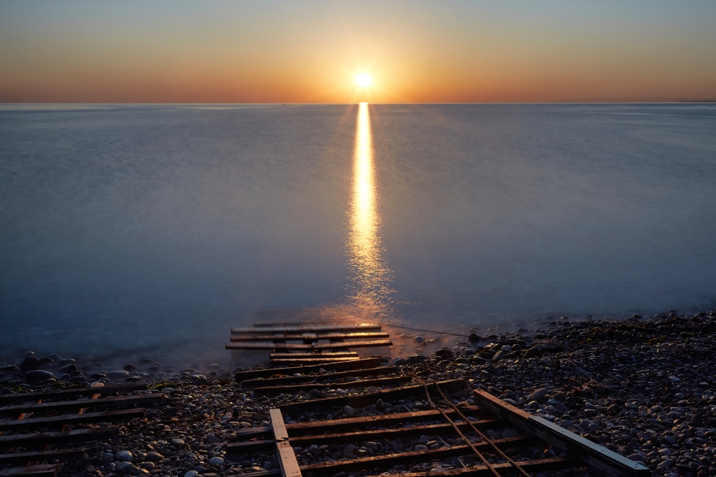 L'alba sul mare Adriatico
