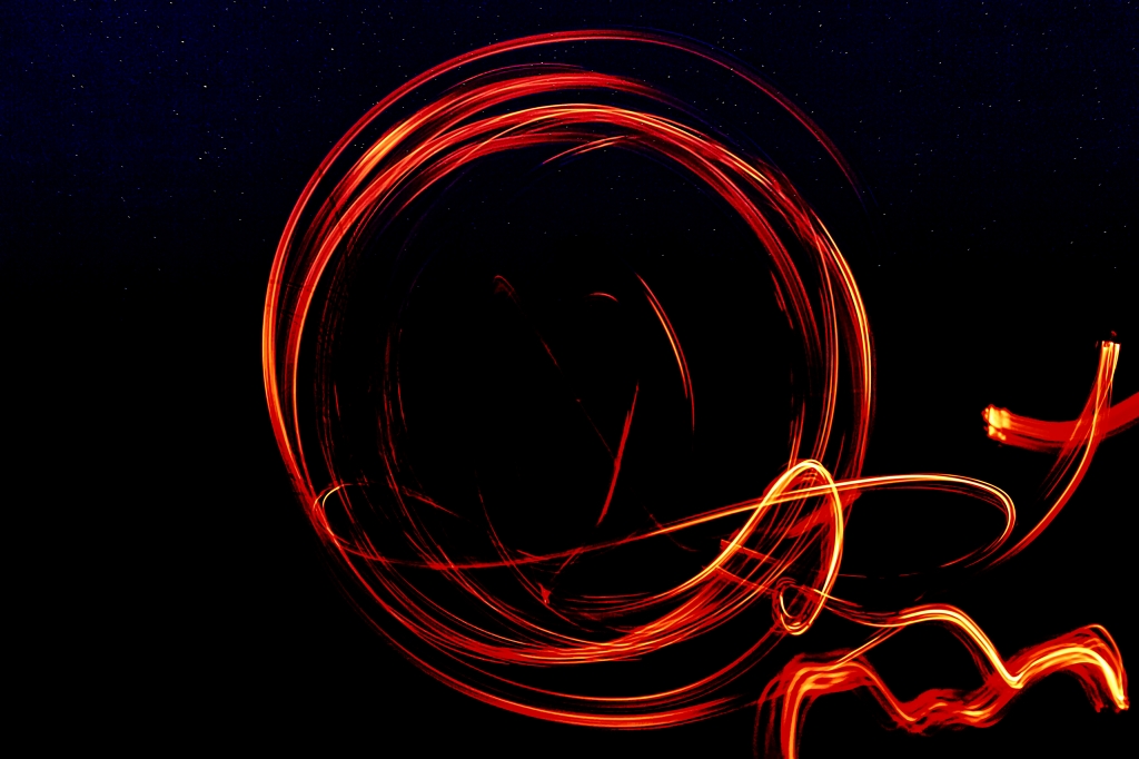 Light Panting rosso su sfondo nero