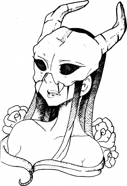 A girl with bad throughts
