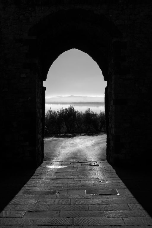 Punto di vista sul lago Trasimeno