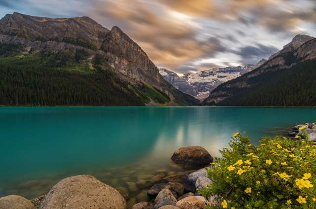 Tramonto sul Lago Louise - Canada
