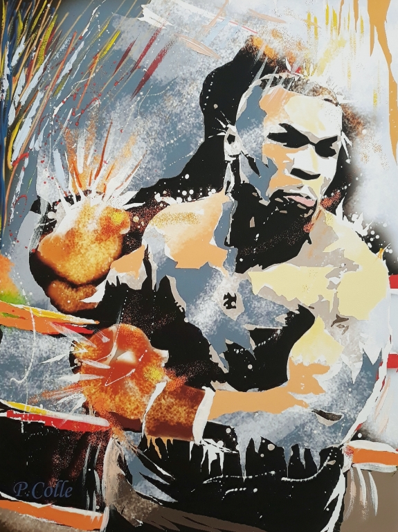 MIKE TYSON  pop art del M° Pasquale COLLE