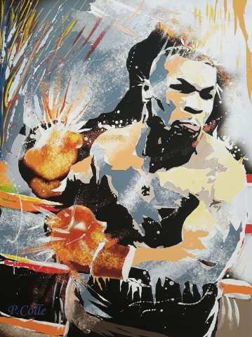 MIKE TYSON  pop art del M° Pasquale COLLE