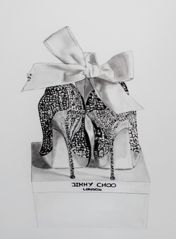 Black & White Heels