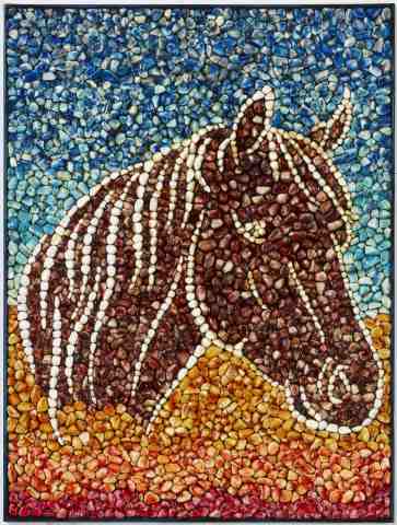 testa di cavallo marrone