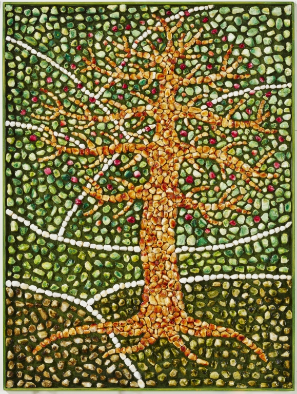 albero della vita sfondo verde