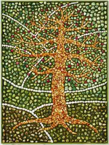 albero della vita sfondo verde