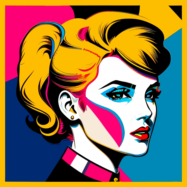 Woman in pop art